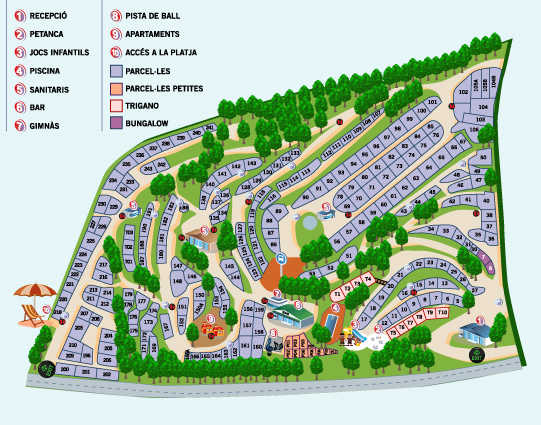 Mapa camping